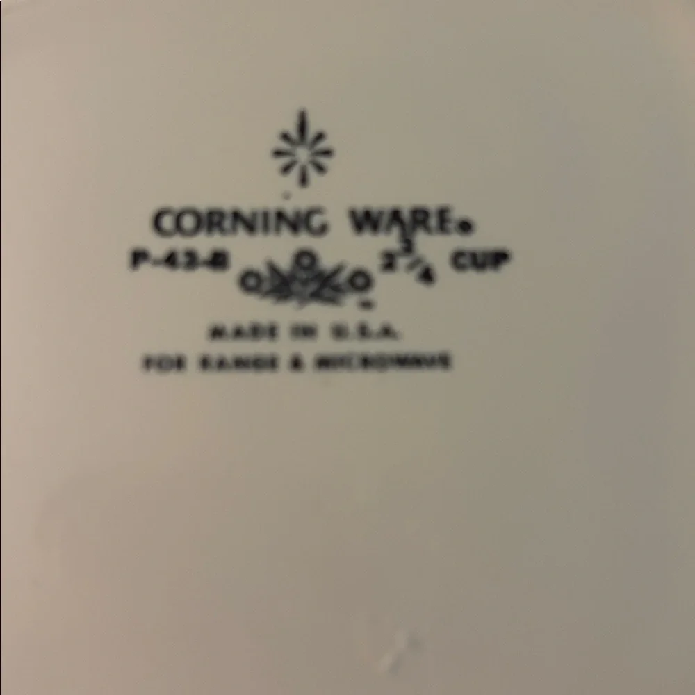 Corningware details vintage